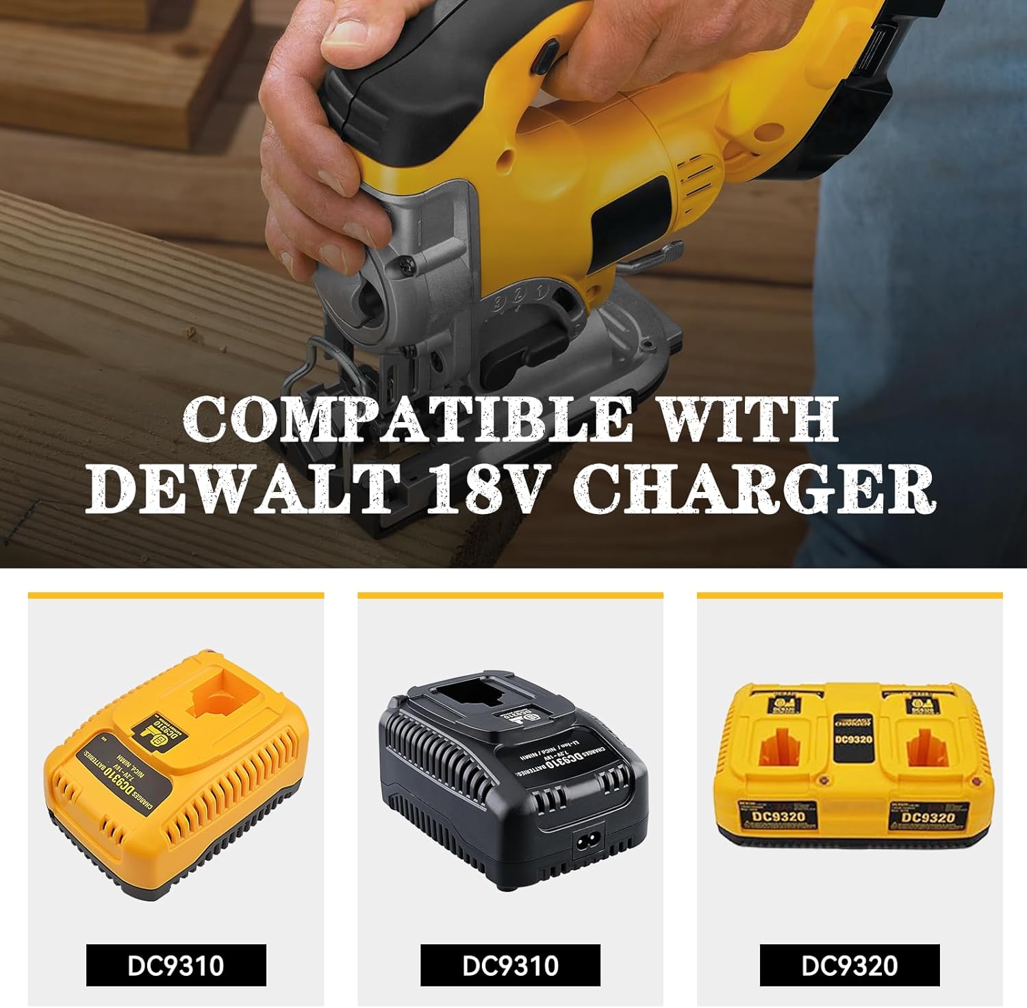 DC9096 18V 6.0Ah Replacement for Dewalt Lithium-Ion Battery Compatible with Dewalt 18V Battery DC9098 DC9099 DW9095 DW9096 DW9098