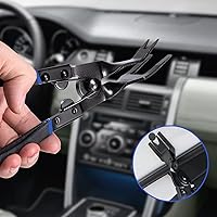 Vista 9 de Toolwiz Alicates removedor de manguera de automóvil, alicates de clip para panel, herramienta universal de alicates de extracción de clip