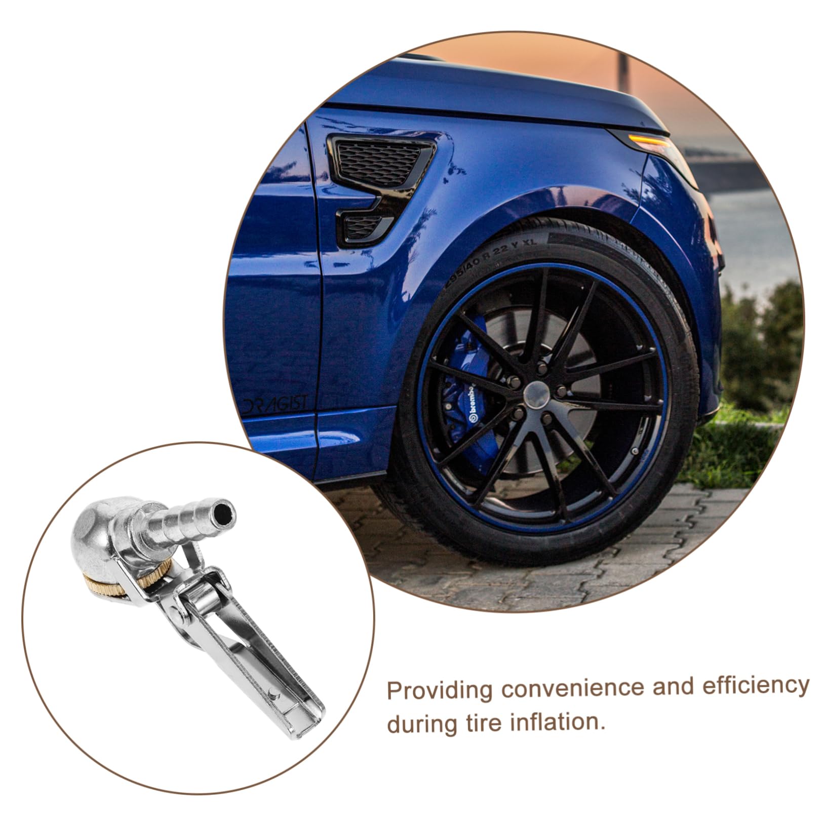 SOESFOUFU Valve Chuck for Air Compressor Car Tire Inflator Gauge 2 Pack Air Chuck Adapters