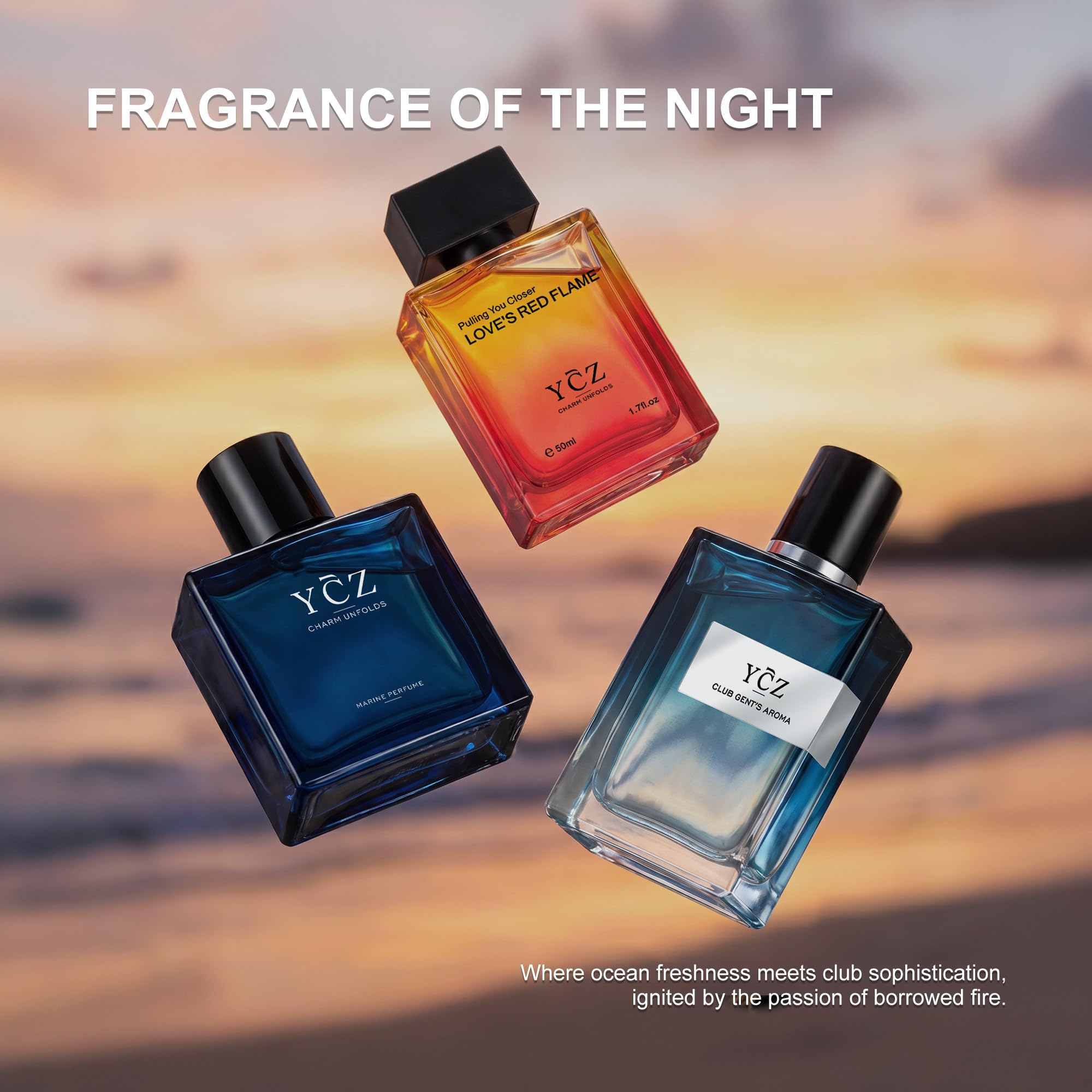 Ycz Men's Fragrance Gift Set - 3 Perfumes -7