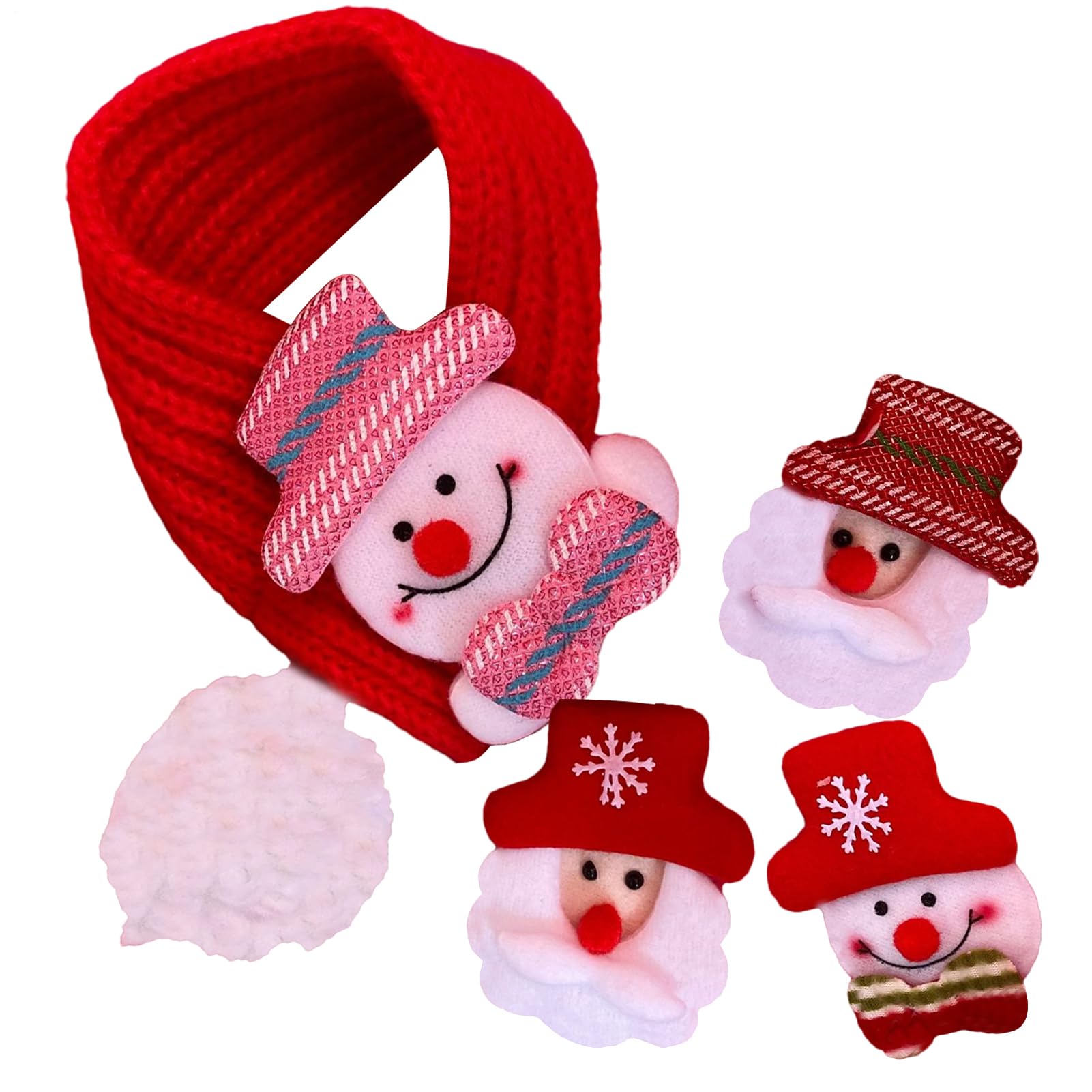 Bufandas cálidas para calentar el cuello de mascotas como regalo navideño