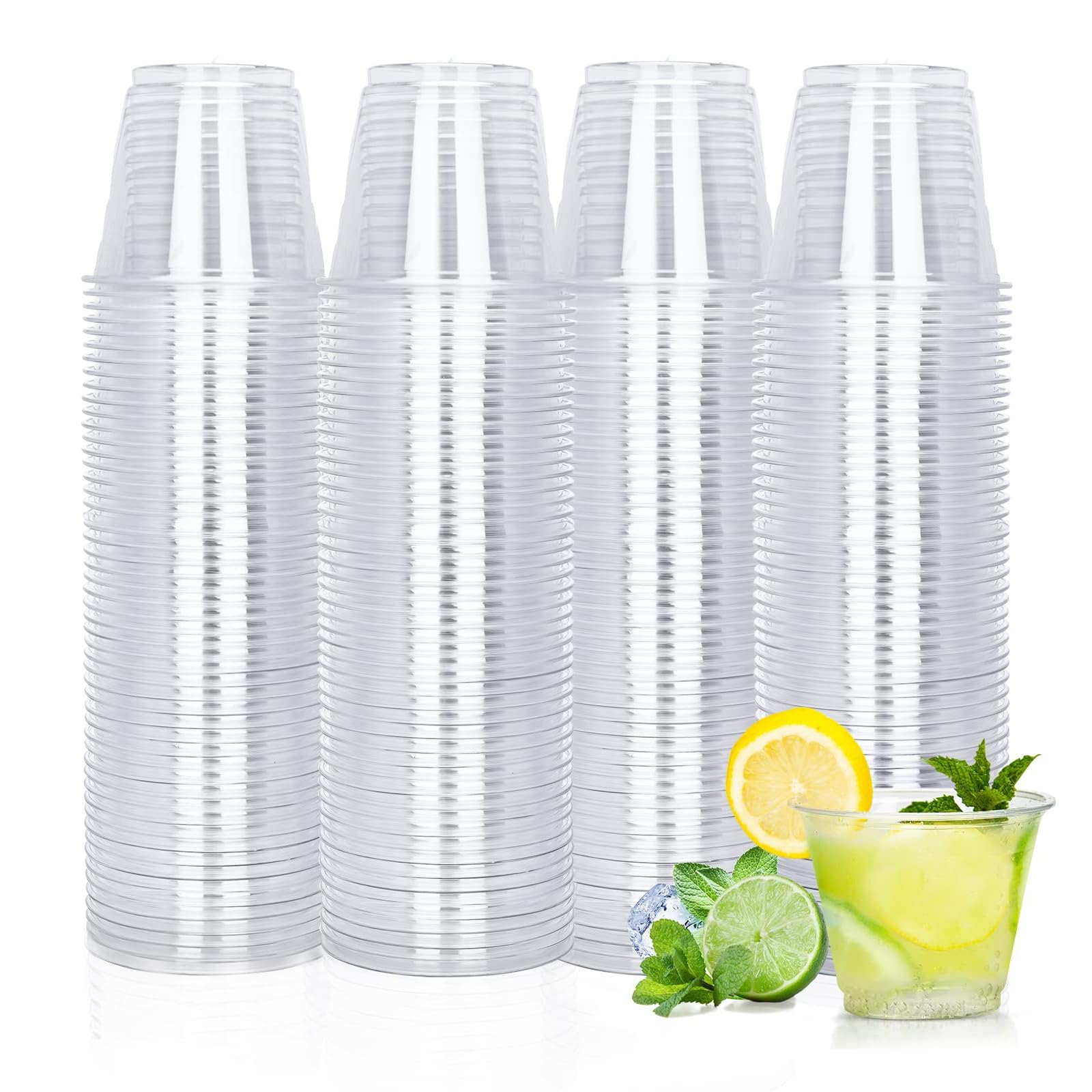 TashiBox 100 Count - 16 Ounce Plastic Cups, Ice Coffee Cups To Go - Crystal Clear PET Party Cups — Amazon image 16