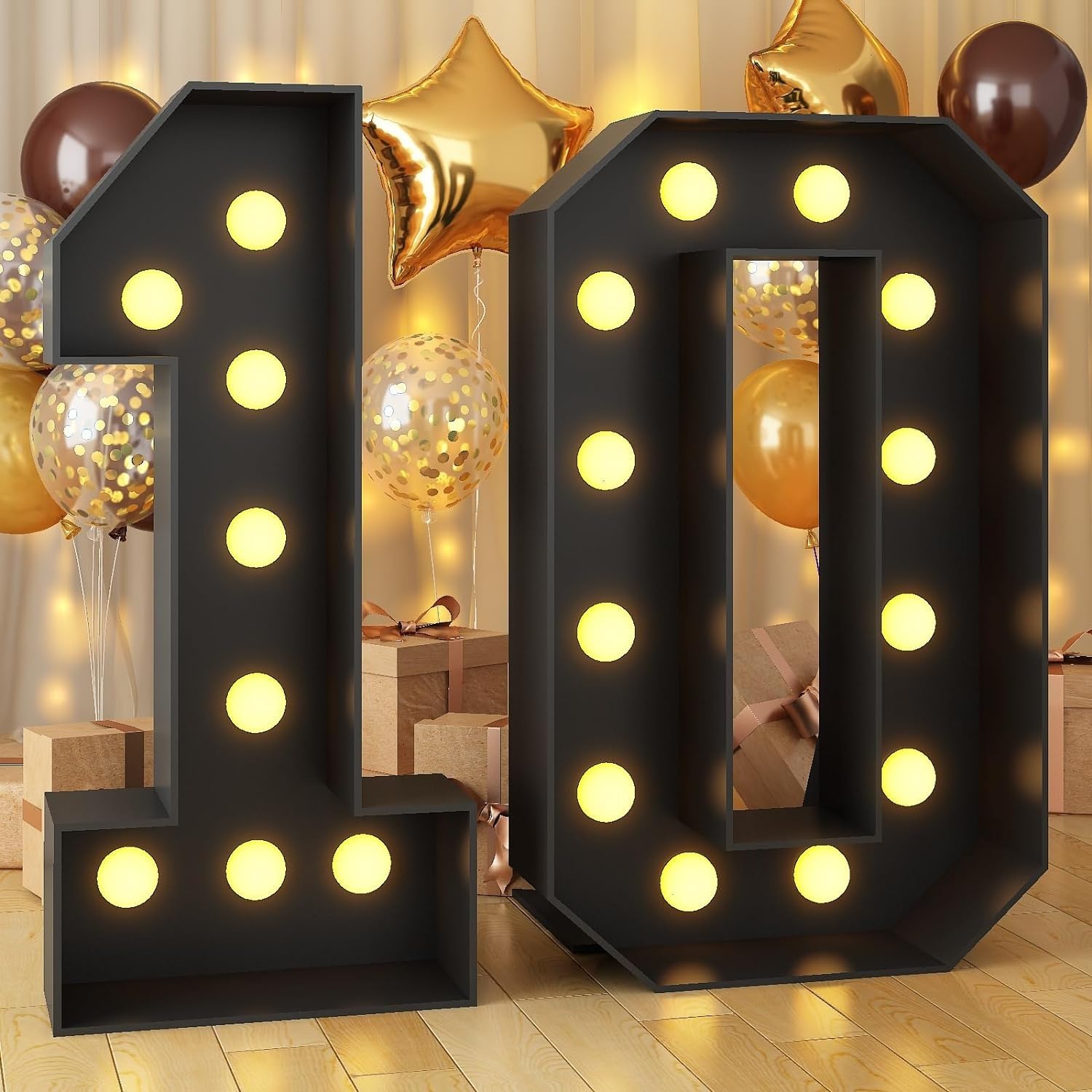 Luce A Nuvola Con Numero 30 Per Compleanno, LED Multicolore Con Musica, Pannelli Pretagliati, Decorazione Feste