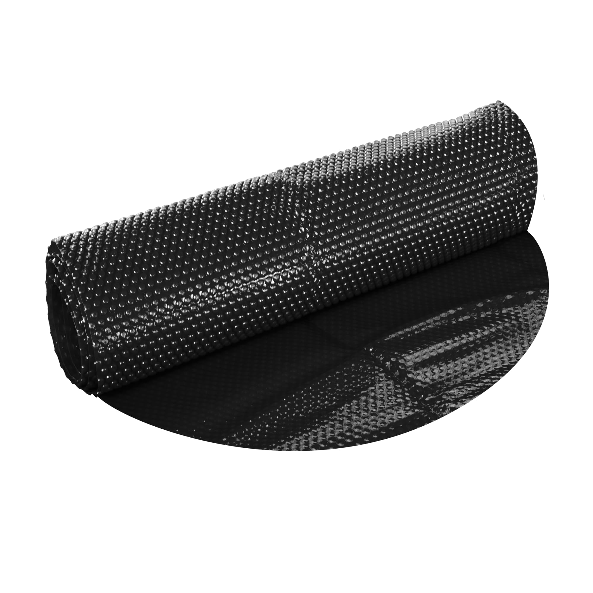 Pondlife Solarfolie schwarz rund, 400µ, Ø3,05 m, Noppenfolie Poolabdeckung zuschneidbar, Poolheizung Wärmeplane