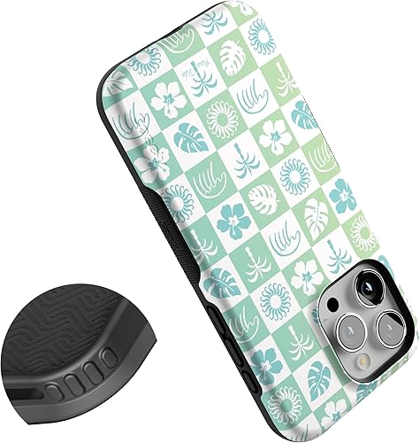 Vista 1095 de Casely Funda para iPhone 15 Pro Max Jardín Secreto Flores mixtas Funda atrevida Compatible con MagSafe y botón de acción Secret Garden