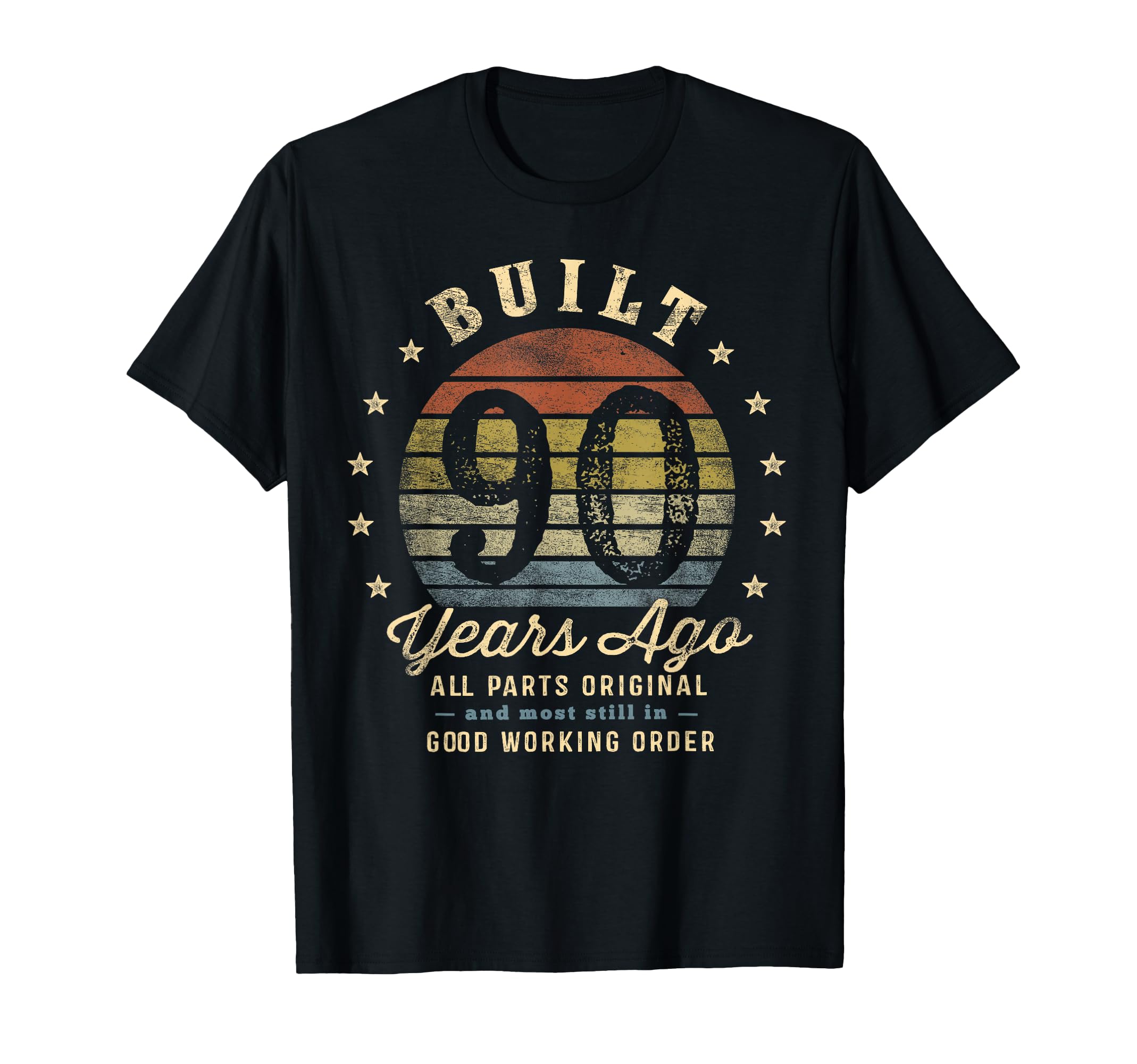 Built 90 Years Ago - All Parts Original Gifts 90th Birthday T-Shirt