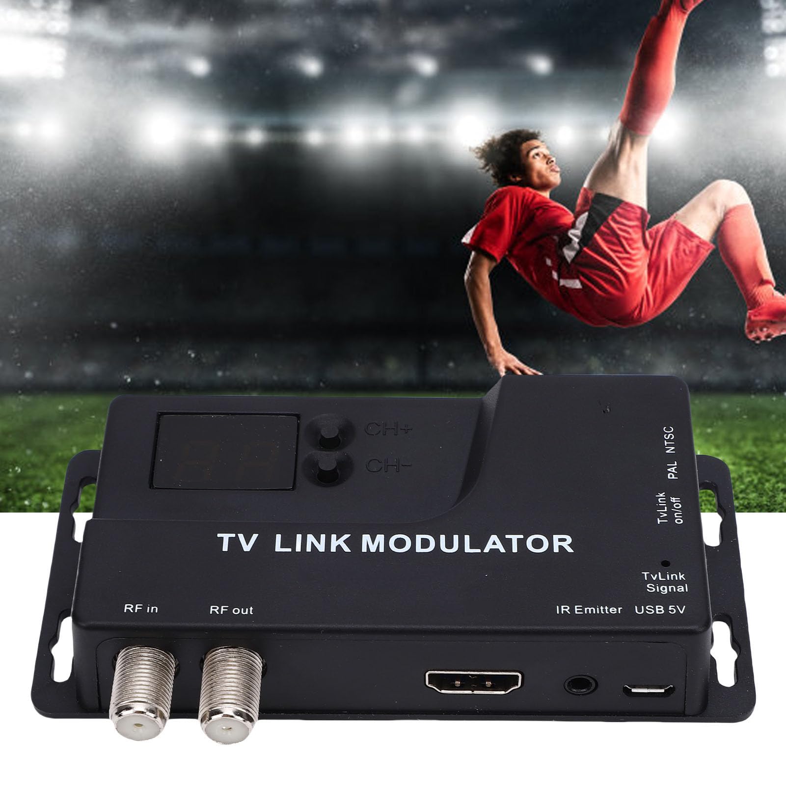 Tosuny Modulador HDMI RF, Convertidor HDMI a Coaxial 1080P con Formato NTSC/PAL, para de Cable de Hotel de TV Antiguo, Compatible con Reproductores Multimedia de Transmisión y