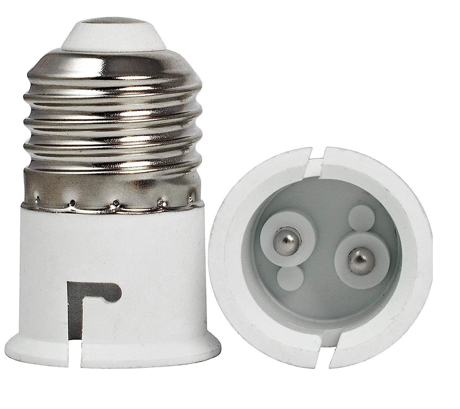 Areezo E27 to B22 Screw Base Socket Lamp Holder Light Bulb Adapter (White pack of 1)-image-23
