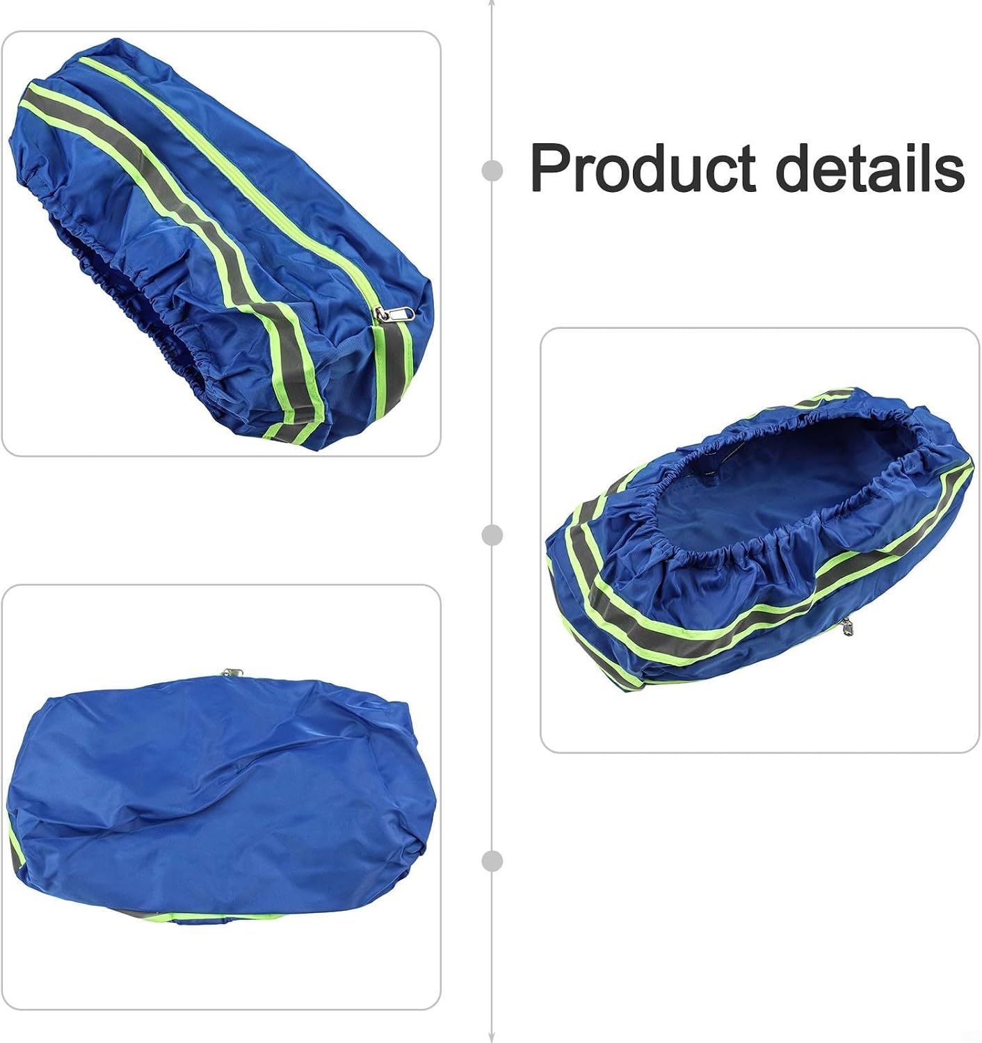E-bike for battery Waterproof Bag Cover Bicycle Rear Seat for battery Cycling Protective Cover, Double Layer Storage Bag for Rectangular Batteries, Rain Dust Protection with Pouch(43 * 17.5 * 18cm)