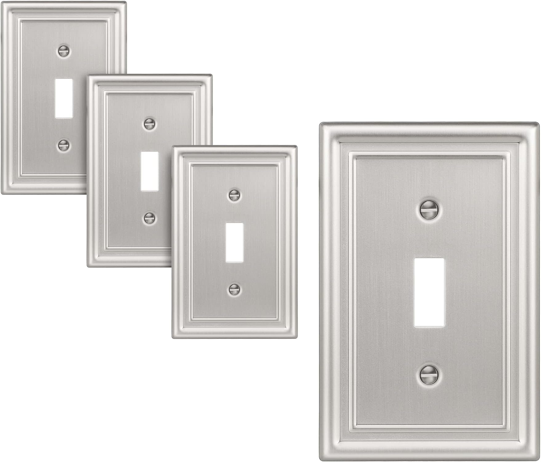 Cosmas 25033-FB Flat Black Double Toggle Switch Plate Switchplate Wall - View #12