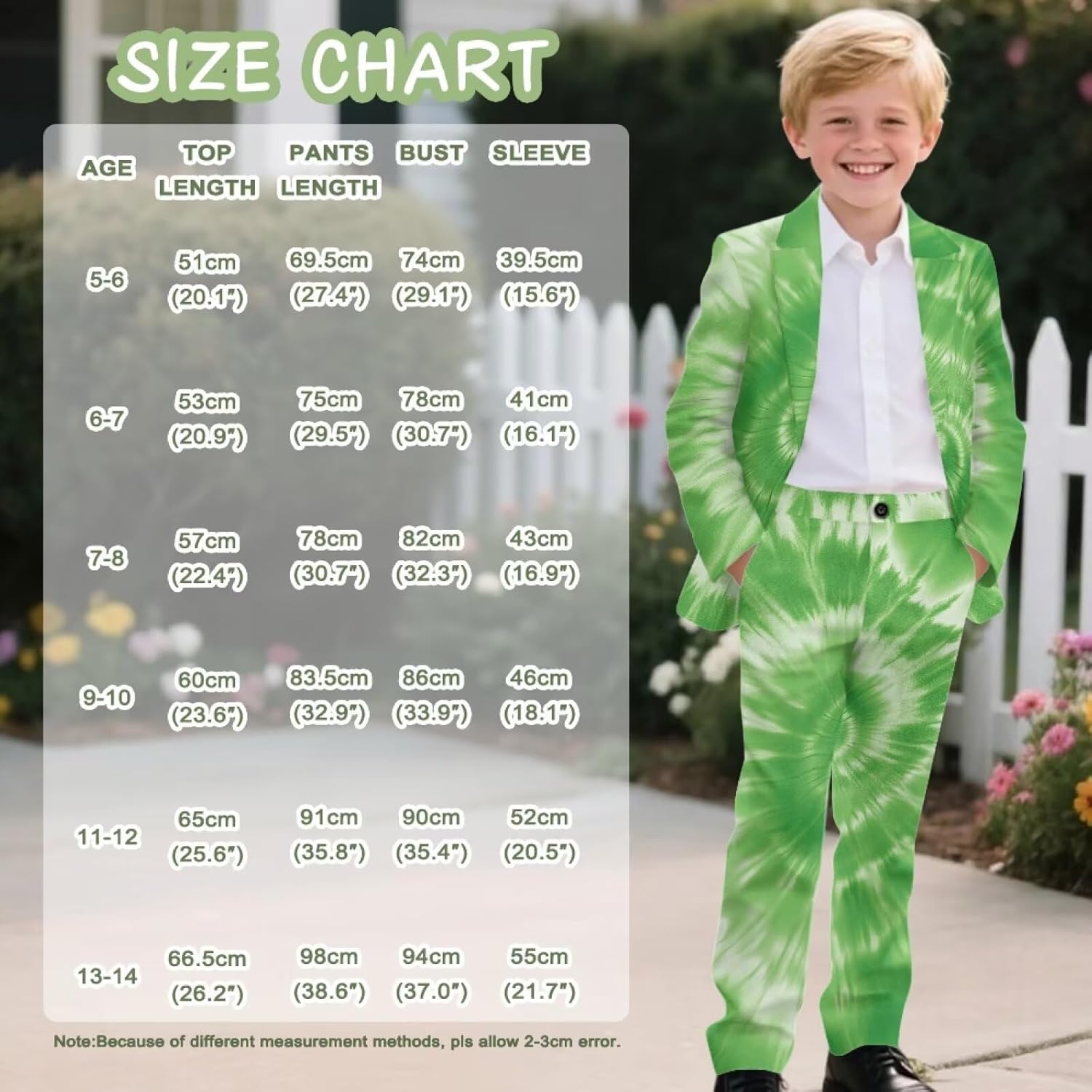 St. Patrick's Day Boys' 2-Piece Suit Set Kids Suit Jacket 6-12 Years