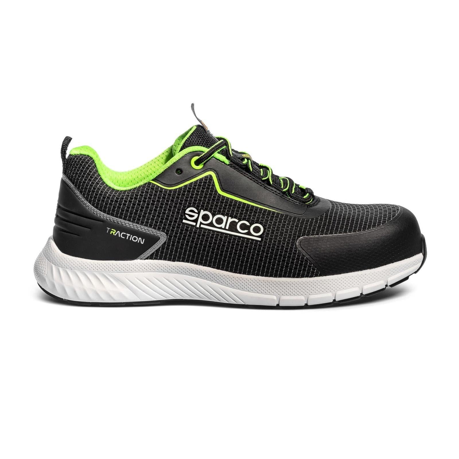 Chaussures de sécurité Sparco Traction Noir Blanc Citron 43 EU