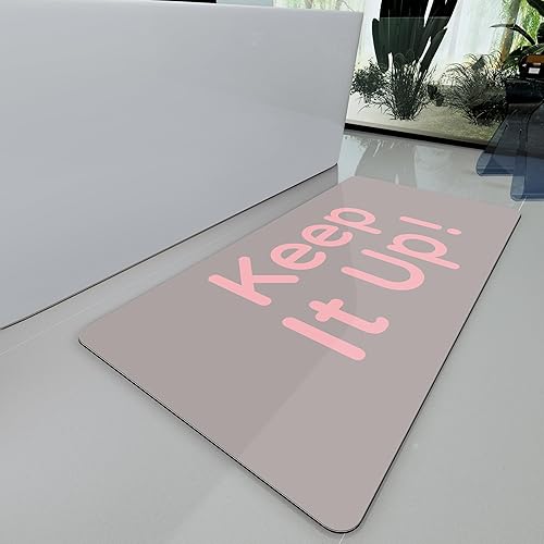 Vista 57 de Alfombras de baño 24x48 pulgadas, alfombra mágica moderna para el baño, alfombra de goma antideslizante de secado rápido absorbente, alfombras