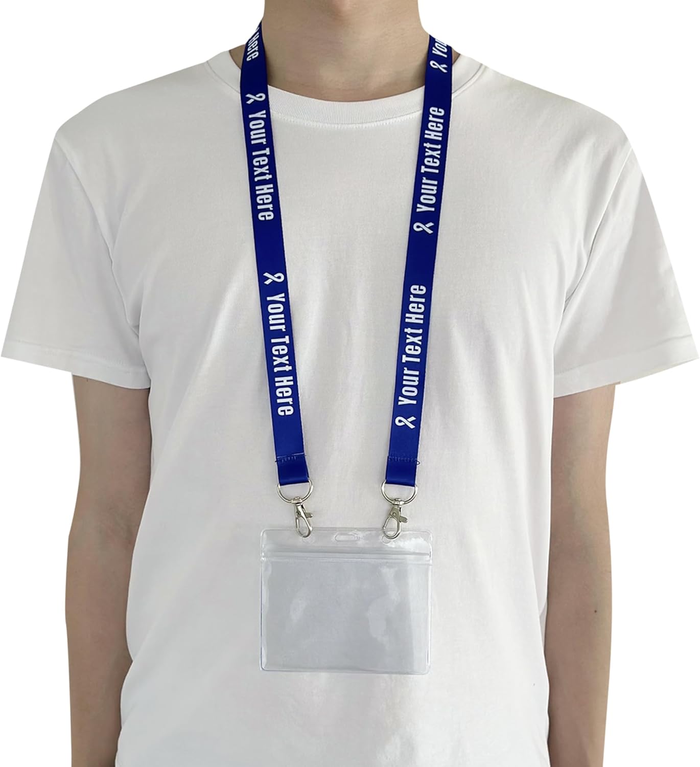 Custom Double Hook Lanyards Personalized 30-5000PCS with Text/Logo/Color, Customizable 2 Neck Straps Bulk with Safety Breakaway Clasp for Women Men Cruise Event, Business ID Badges Holder - Image 4