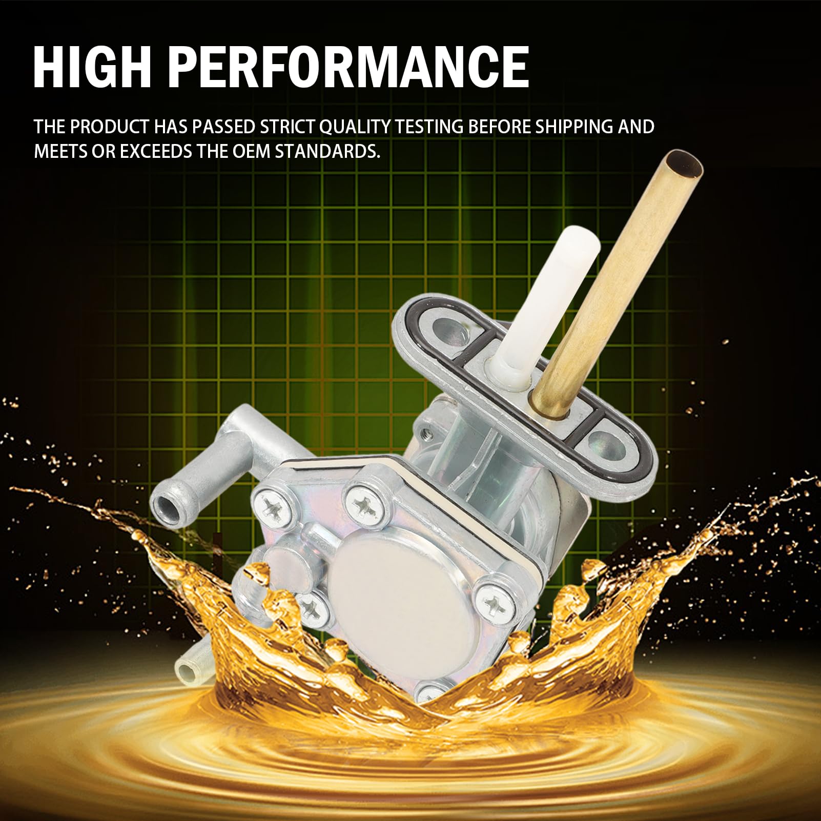 Robinet essence pour Suzuki Bandit GSF600 GSF1200 GSF1200S Bandit S Aluminium Robinet D'essence Petcock Robinet De Carburant 44300-26E00 44300-26E01
