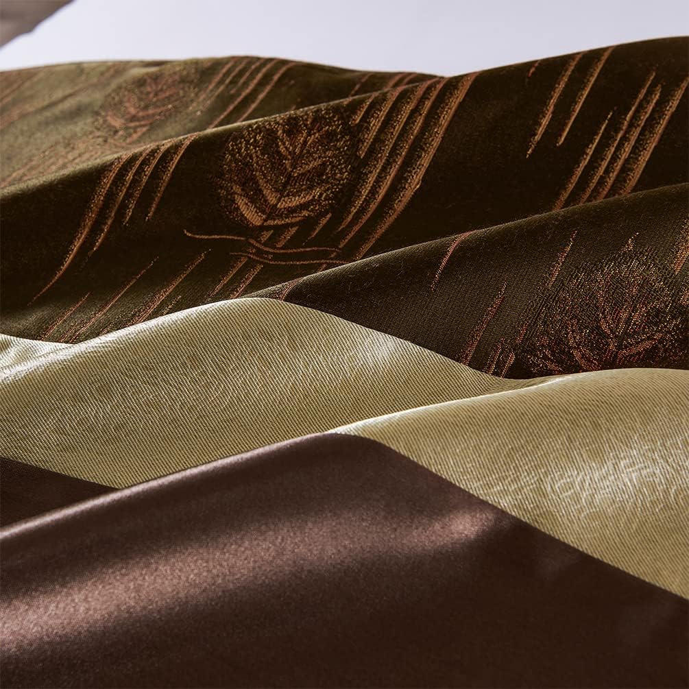 Bed Runner Scarf Protector Slipcover Bed Decorative for Hotel Guesthouse Home Resorts (Brown,260X50cm for 2.0m Bed)
