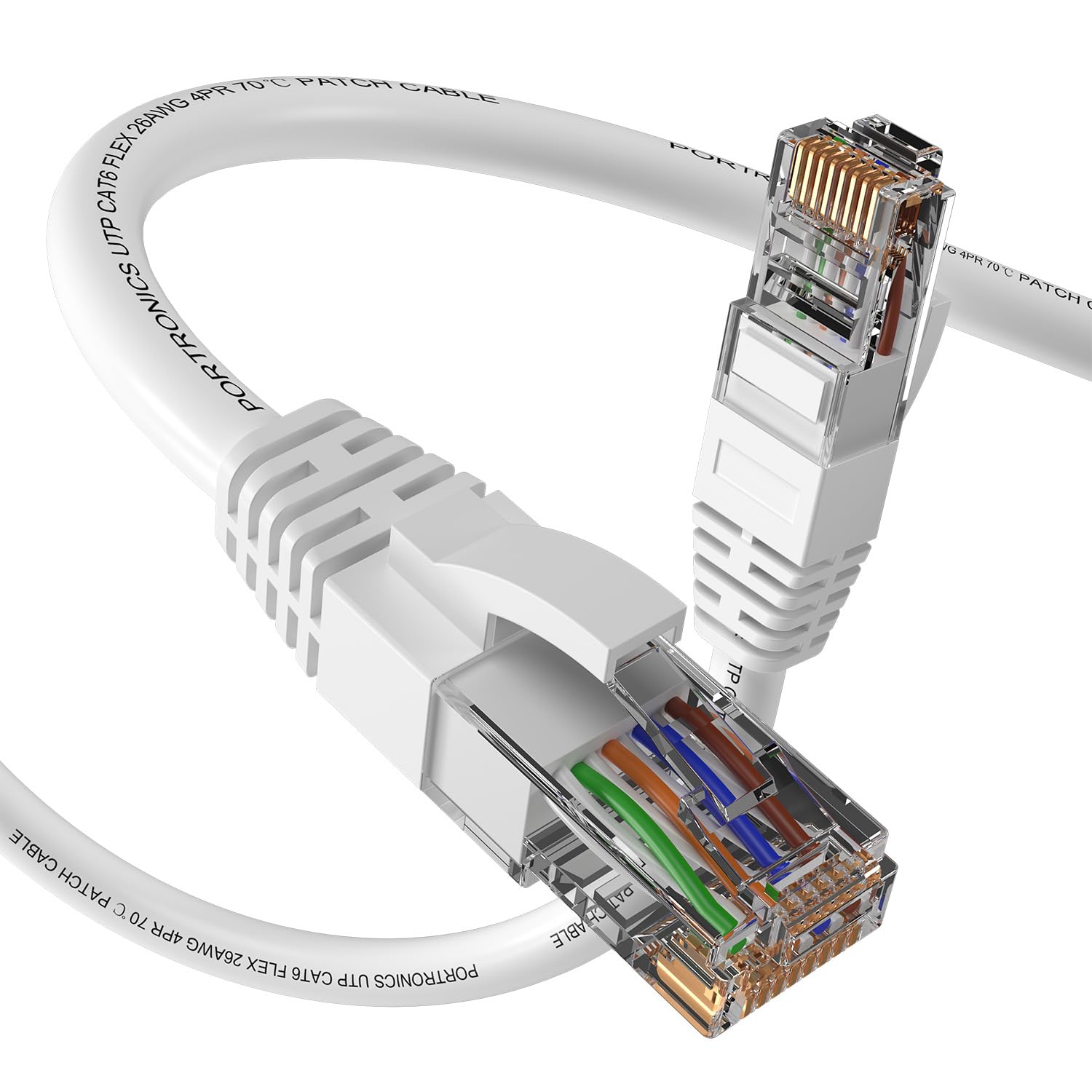 Portronics Net X2 CAT-6 Ethernet Cable 2M, RJ45 to RJ45 LAN Cable, 1000 Mbps Speed, 250 MHz Bandwidth, Copper-Plated Connectors & Copper Clad Wires, Durable PVC Build, for Router,PC,CCTV,Laptop & More-picture-12