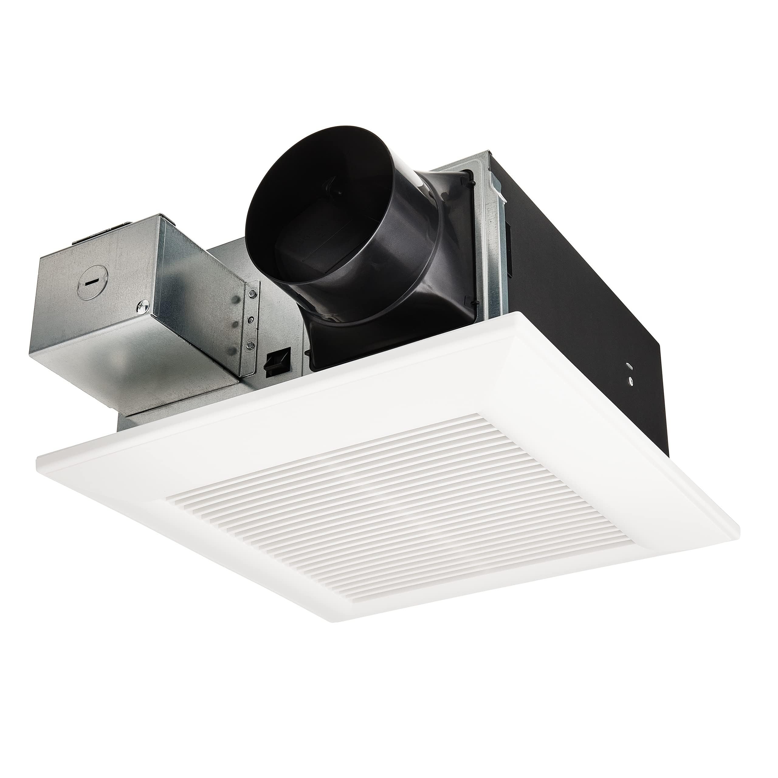 WhisperFit Ceiling Mount Bathroom Exhaust Fan with Humidity Sensor, 50-80-110 CFM, FV-0511VFC1