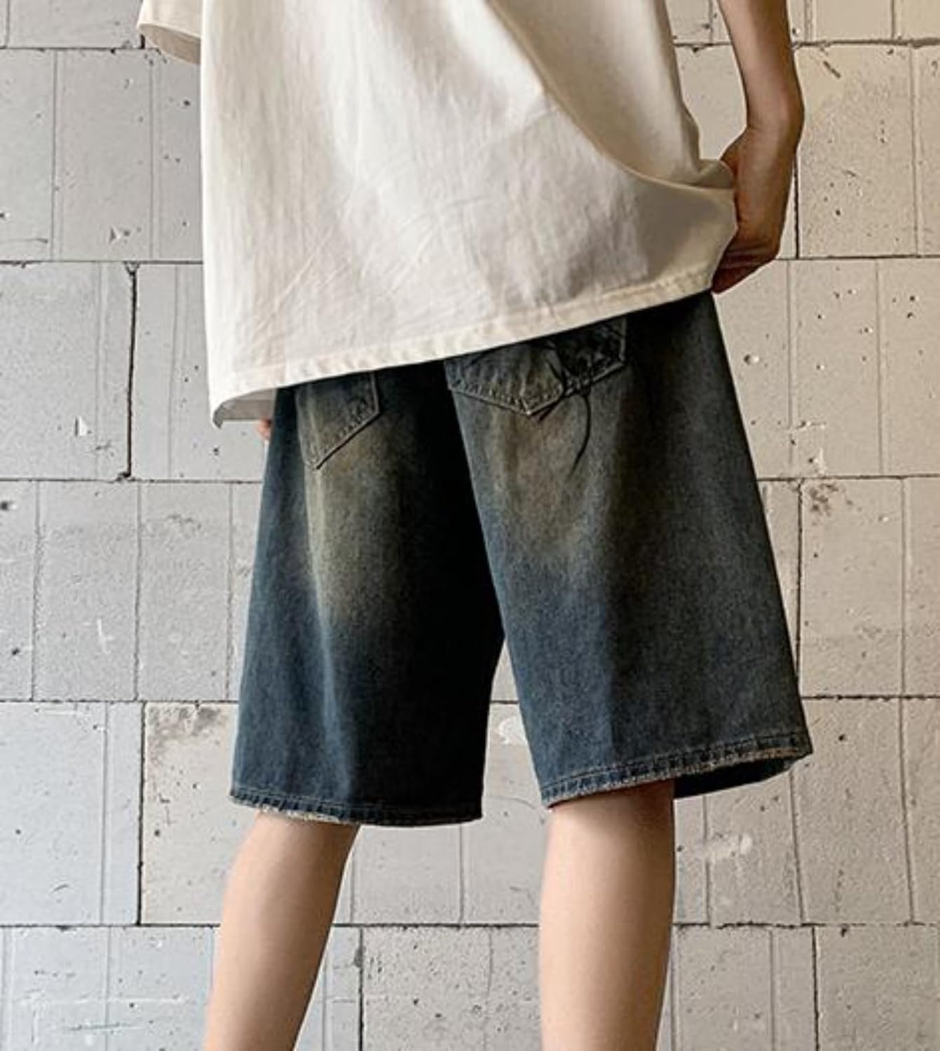 Jorts Women Baggy Vintage Acid Wash Jean Shorts Grunge Fashion Casual Wide Leg Y2K Pants Streetwear Men Unisex - Image 3