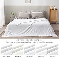 Vista 544 de BEDELITE Fleece Blanket White Throw Blanket for Couch & Bed, Luxury Plush Cozy Fuzzy Blanket 50" x 60", Super Soft Warm Lightweight Throw Blanket