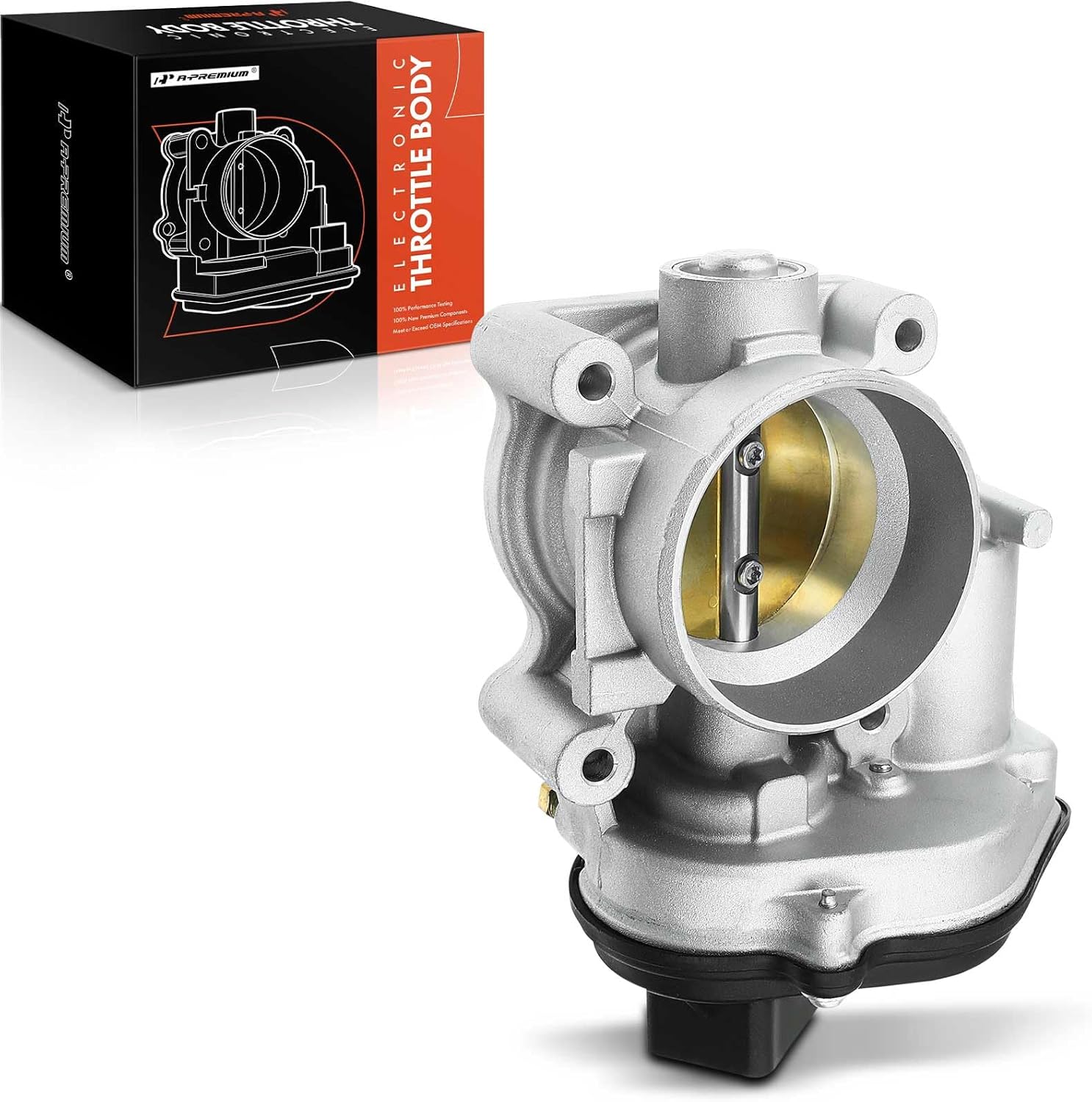 A-Premium Electronic Throttle Body Assembly Compatible with Ford Focus 2008 2009 2010 2011 2.0L, Transit Connect 2010 2011 2012 2013 2.0L, Replace# 8S4Z-9E926-A, 8S4Z-9E926-B