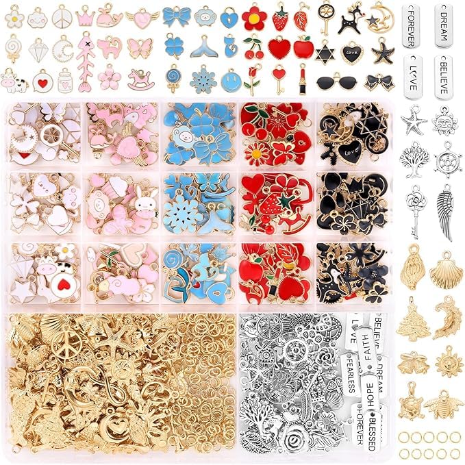 3mm Seed Beads and Charms for Jewelry Making