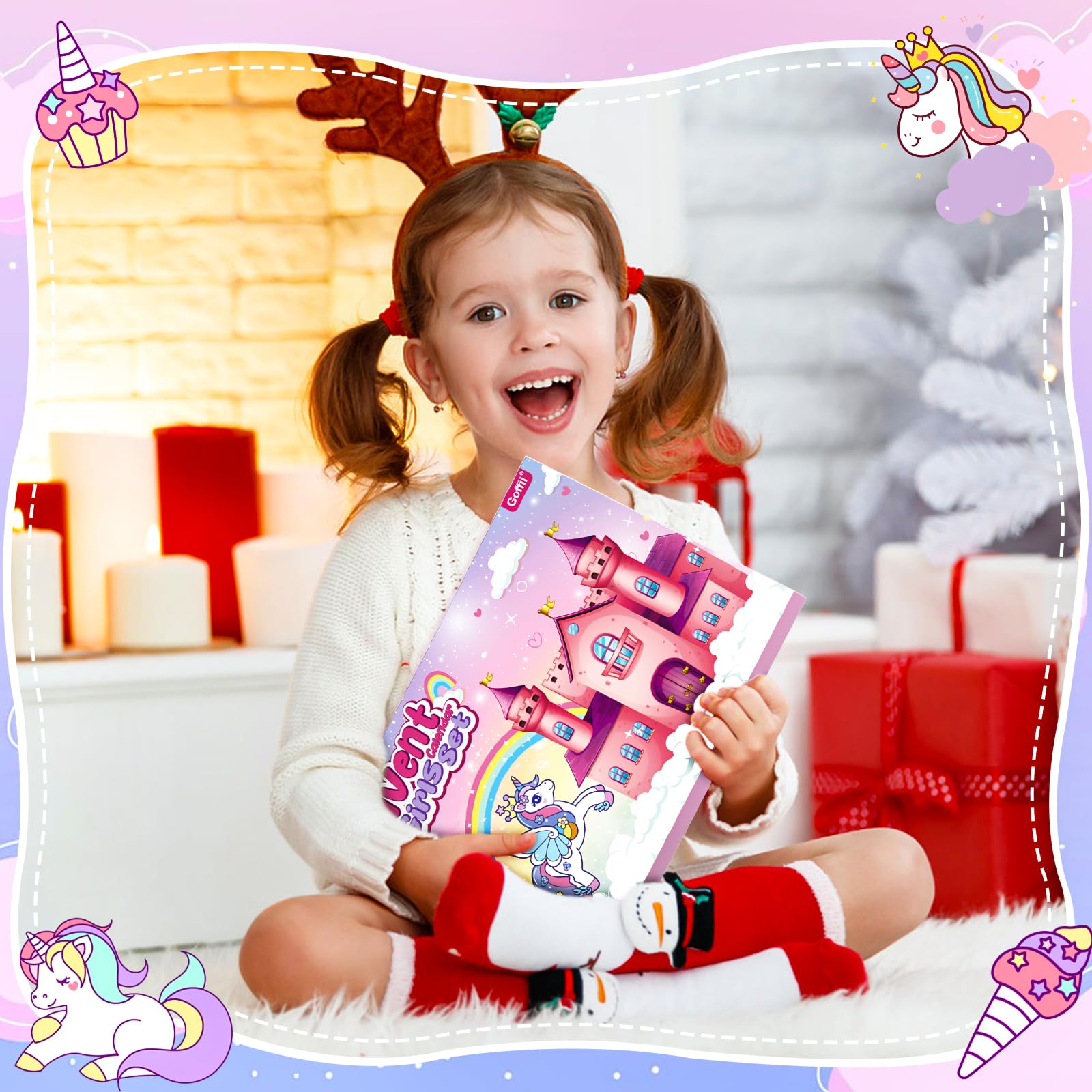 Calendario Avvento Bambina 2025 Calendario Avvento Bambini 24 Giorni Natale Conto Alla Rovescia Giochini per Calendario avvento Gioielli per Capelli Collana DIY 3-12 anni Regalo Natale Ragazza