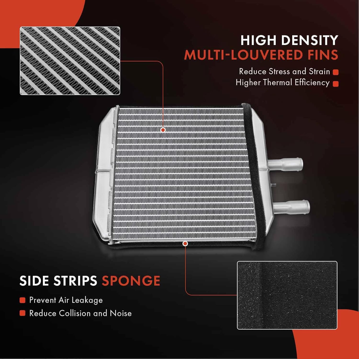 A-Premium HVAC Heater Core Compatible with Buick LeSabre, Reatta, Riviera, Electra & Cadillac Commercial Chassis, Fleetwood, DeVille, Allante & Oldsmobile 88, 98, Regency & Pontiac Bonneville