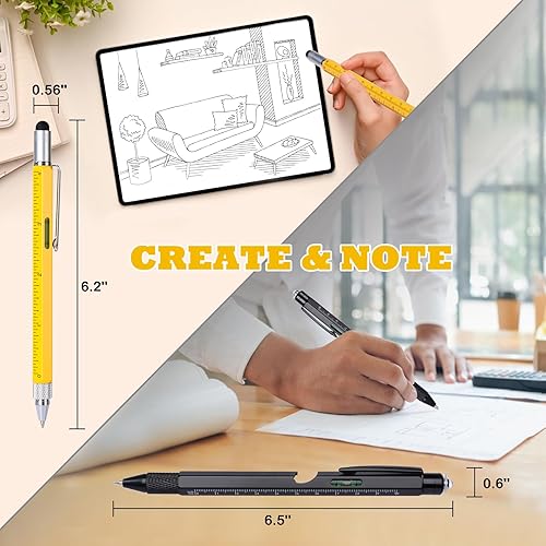 Miniatura 4 de Juego de bolígrafos multiherramienta 9 en 1, regalos para hombres, juego de bolígrafos multiherramientas, regalos para hombre para el día del padre,