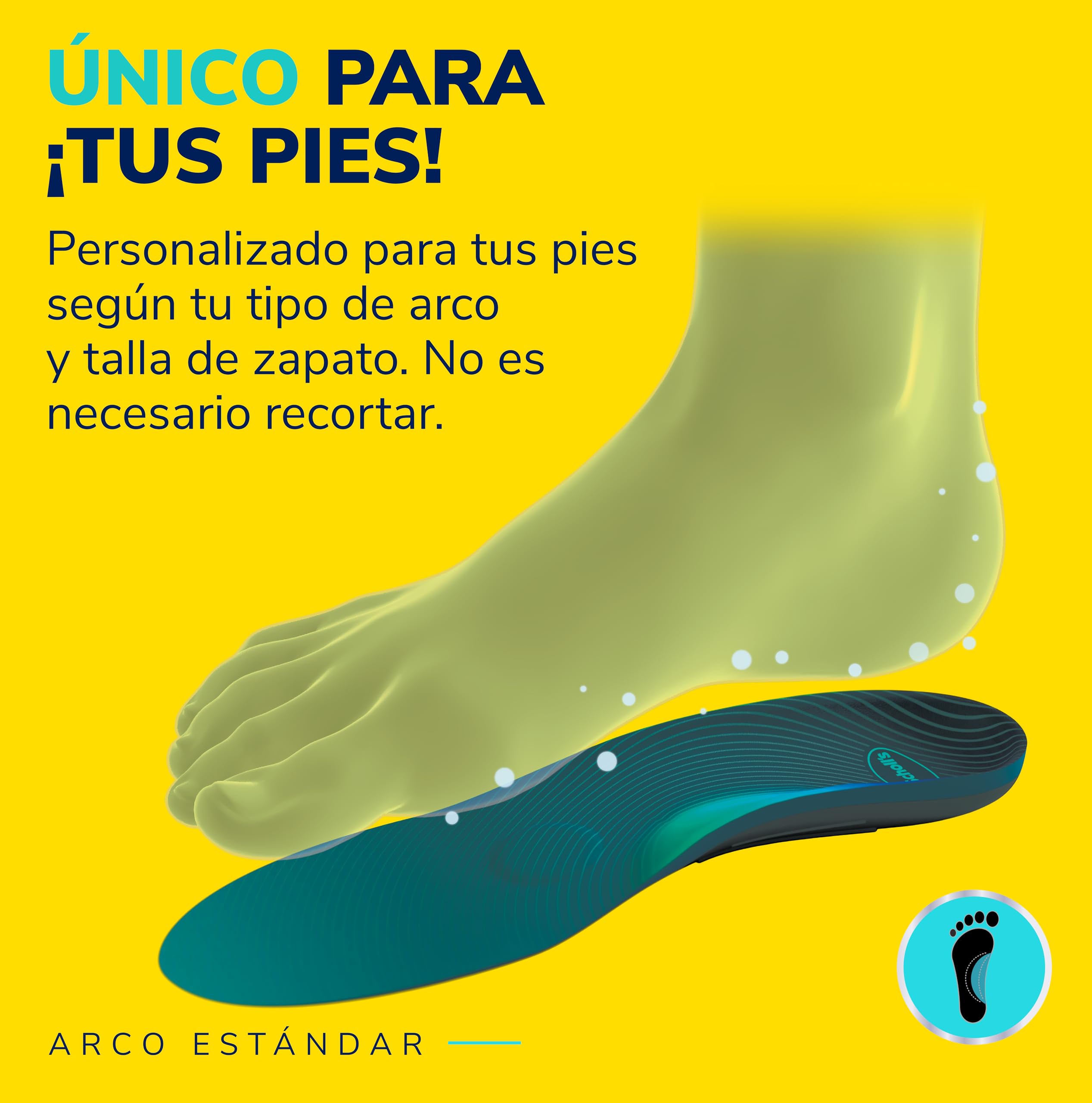 Dr. Scholl's Plantillas Custom Comfort - Plantillas para fascitis plantar - Plantillas de zapatos con soporte de arco alto para mujeres talla, hombres, comodidad para todo el día