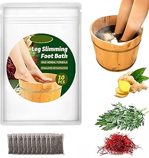 Drenagem linfática gengibre pé de mergulho, spa de reflexologia dos pés, remove impurezas, alivia o estresse e melhora o sono absinto pé saco de banho de gengibre para pés saco de banho emagrecimento das pernas saco de banho dos pés cuidados com os pés, 10 peças