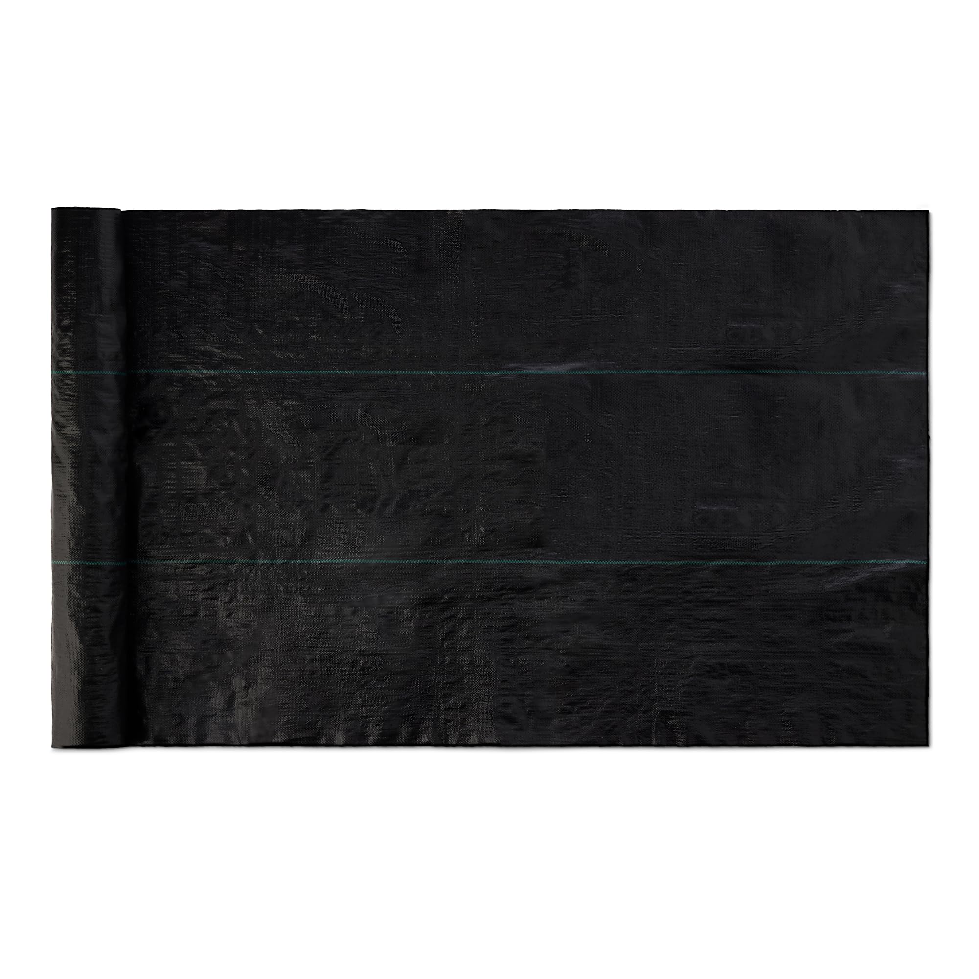 Amazon Basics Weed Barrier Fabric, Black, 1-pack