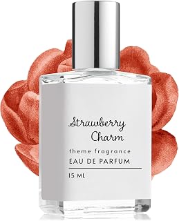 Theme Fragrance Strawberry Charm Perfume for Women, 15 ml rollerball. Eau de parfum Gourmand Berry, Sweet scent of Summer