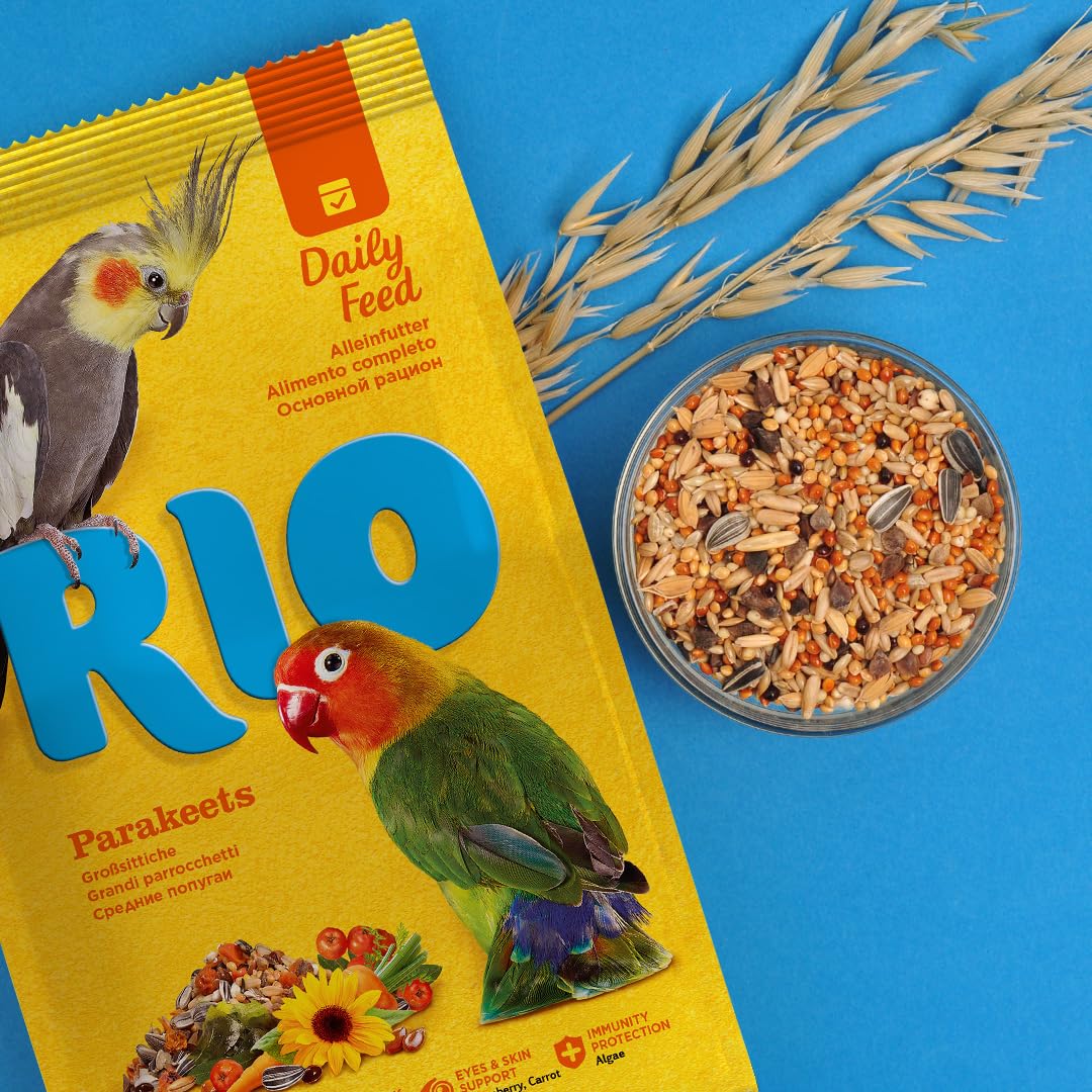 Image secondaire de RIO Aliment Complet pour Grandes perruches | 1 kg | pour inséparables et calopsittes | pour Soutenir Le Bien-être | avec des gra