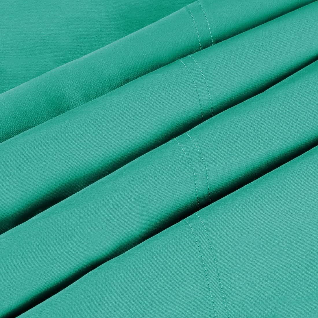 XYWHPGV Soft Pillow Case 600TC 100% Combed Cotton Long Bow Housewife Pillowcases Set of 2 Bedding Pillowcases with Envelope Closure Jade Green King (20" x 40") (a6b62 bddfb