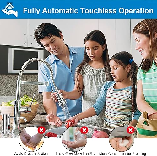 Miniatura 2 de Dispensador de jabón automático sin contacto para fregadero de cocina y baño, dispensador de jabón eléctrico comercial líquido integrado con botella