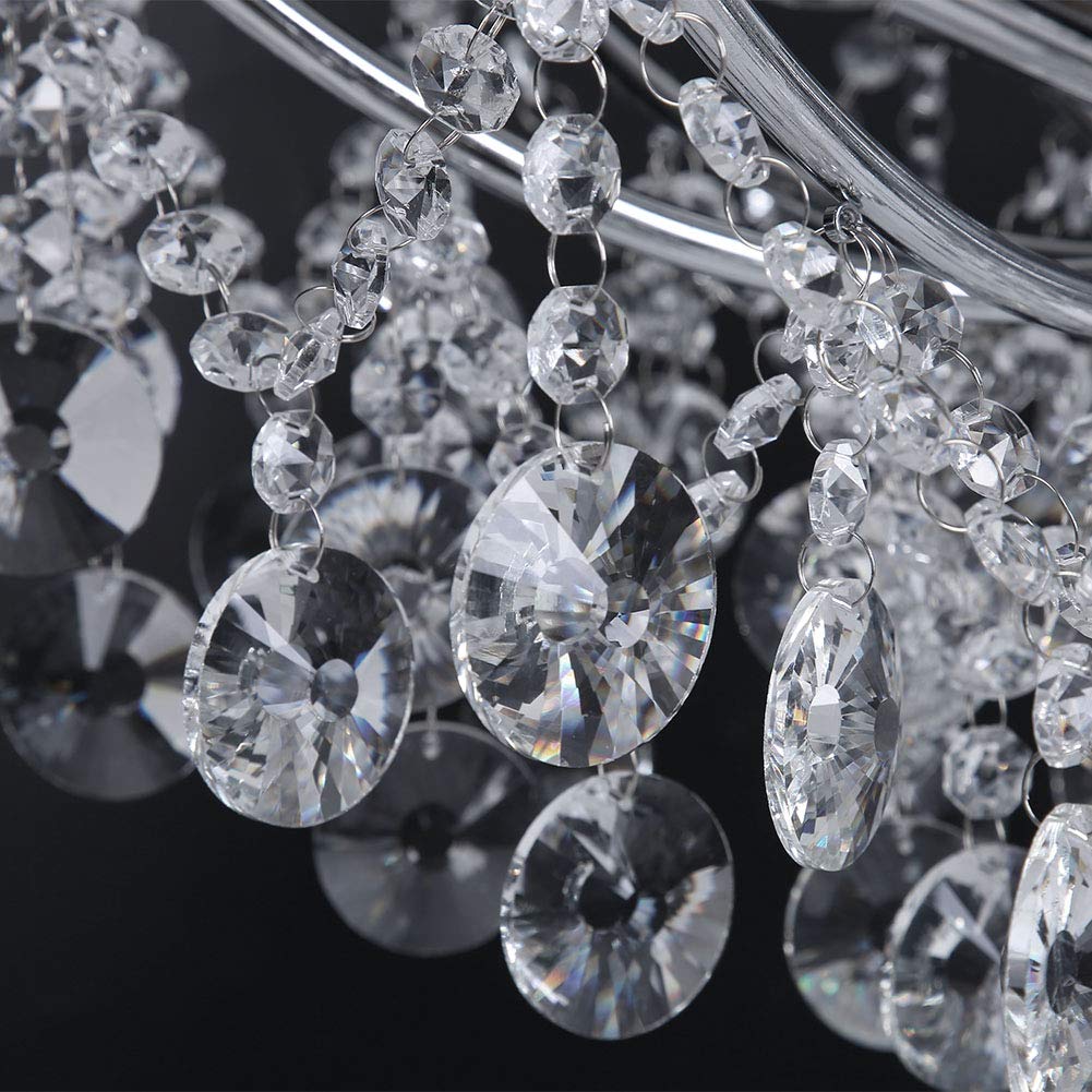 Moderna lámpara de techo de cristal de 6 brazos, lámpara colgante, accesorio de iluminación, decoración de habitación para dormitorio, sala de estar