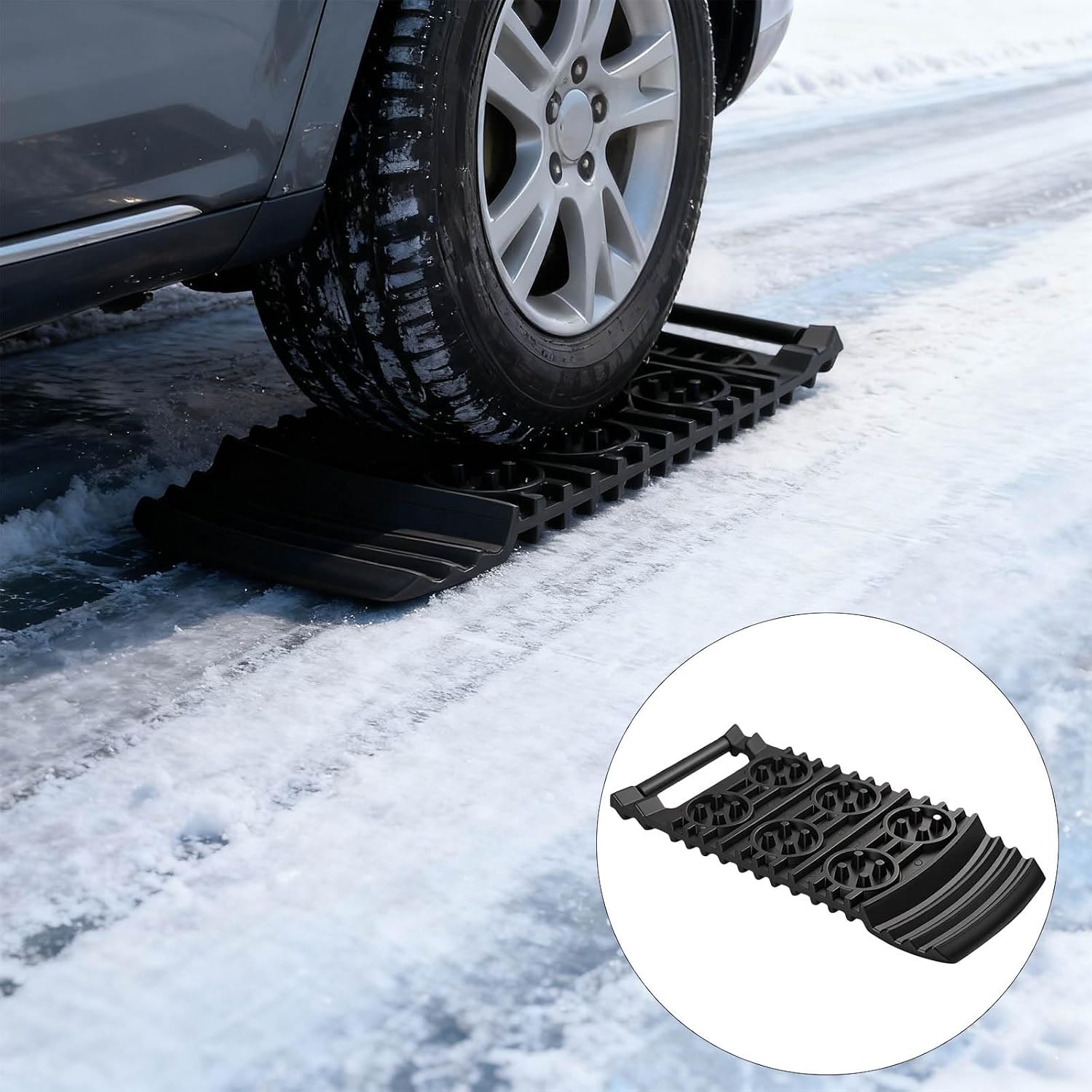 Mountain Vehicle Pull Save Boards For Crisis Snowice Mud Recovery Permanent Against Slide ABS Rugs Ice Mud Sand Car Escape Tool