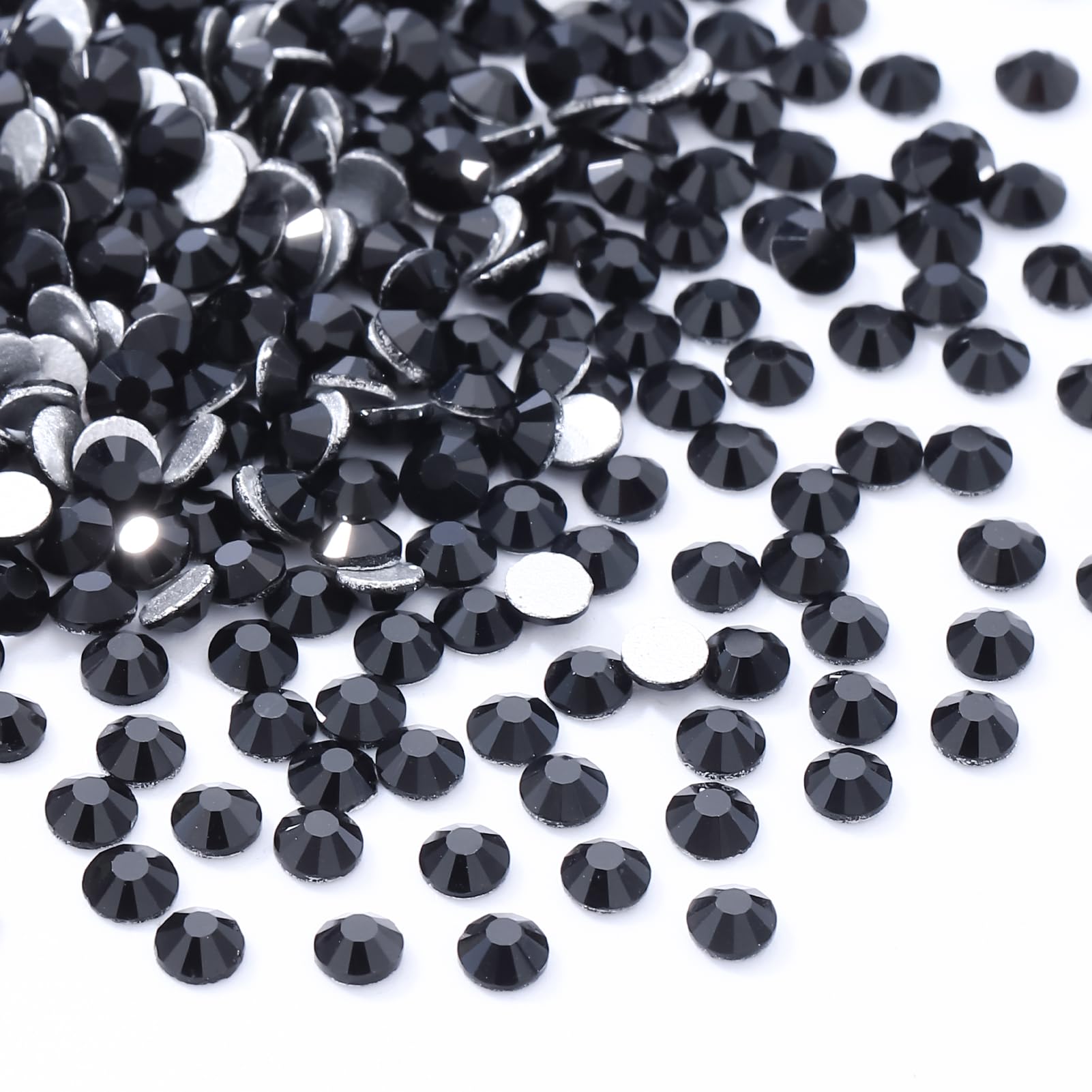 1440PCS Black SS4 Flatback Rhinestones(1.5-1.7mm)