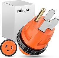 Vista 18 de Nilight Adaptador de Corriente para RV de 30 Amperios a 15 Amperios 110 Voltios Enchufe RV de Servicio Pesado TT-30P a 5-15R Enchufe Macho de 30A a