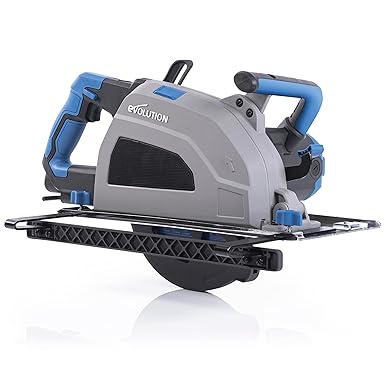 Evolution S210CCS Metal Cutting Circular Saw | 8-1/4" Blade | Cuts Steel Clean & Cool | Adjustable 3" Depth | Chip Collector | No Heat Burr or Sparks | High Torque Motor | TCT Blade Included