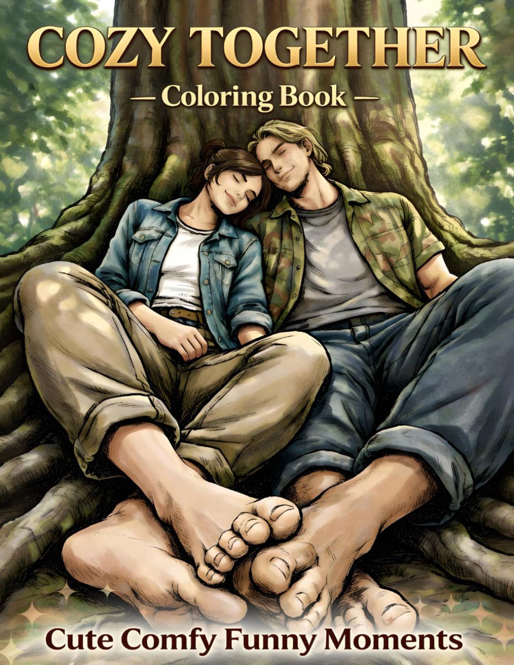 Cozy Together: Cute Comfy Coloring Book Featuring Funny Moments for Relaxation and Romance (Lovely Valentines)