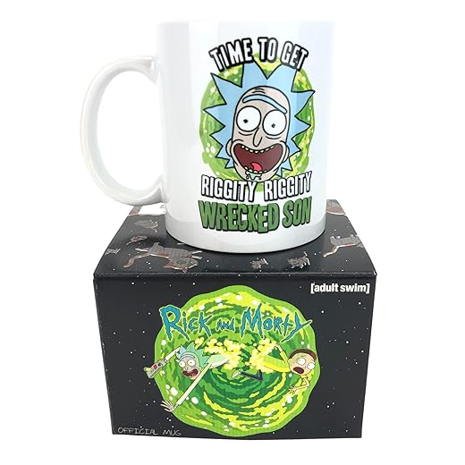 Rick and Morty MG24857 Wrecked Son Coffee Mug, Porcelain, 315 milliliters, Multi-Colour