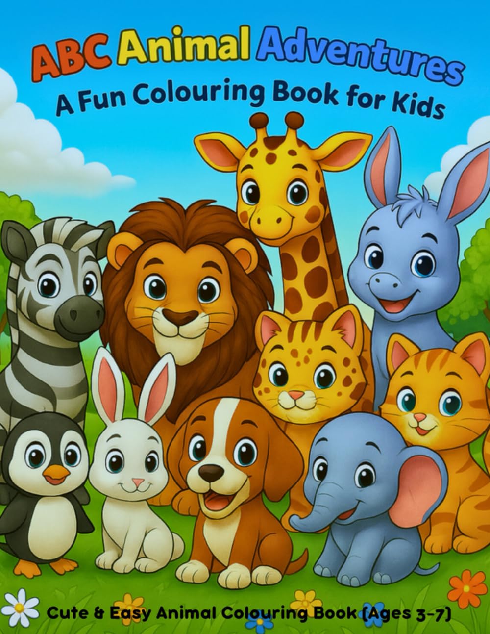 ABC Animal Adventures: Cute and Easy ABC Fun for Kids, Toddlers, and Animal Lovers