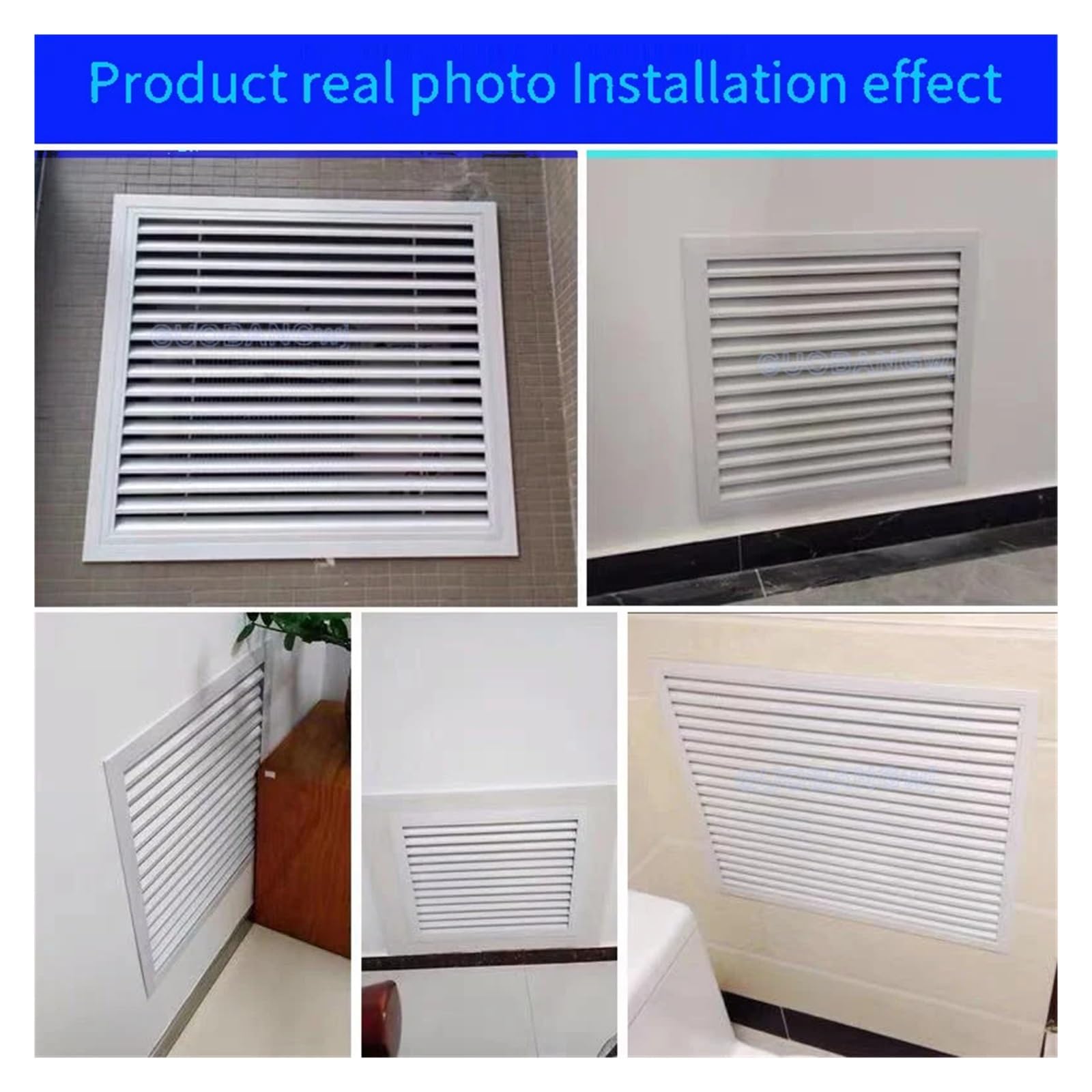 Griglia Aerazione Griglia di ventilazione in alluminio bianco