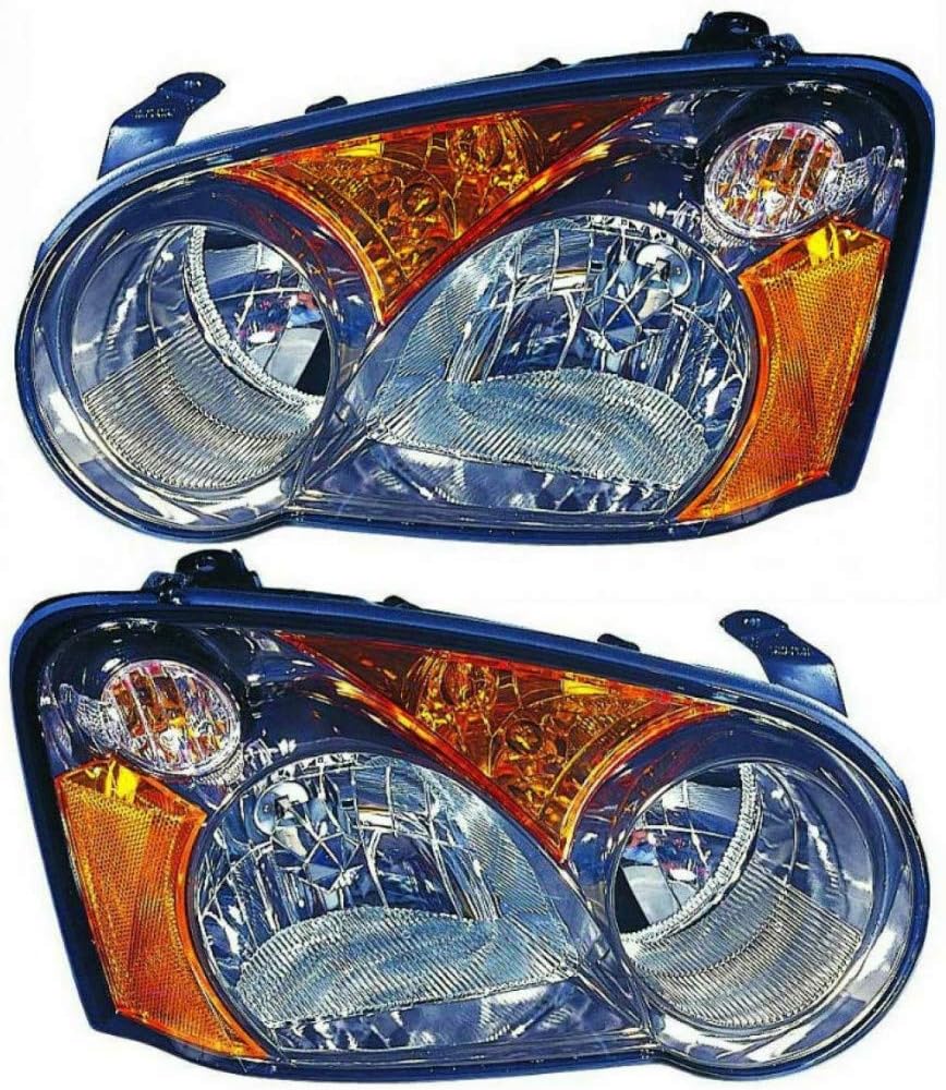 CarLights360 For Subaru Impreza 2004 Pair Driver and Passenger Side Headlight Assembly CAPA SU2502114C