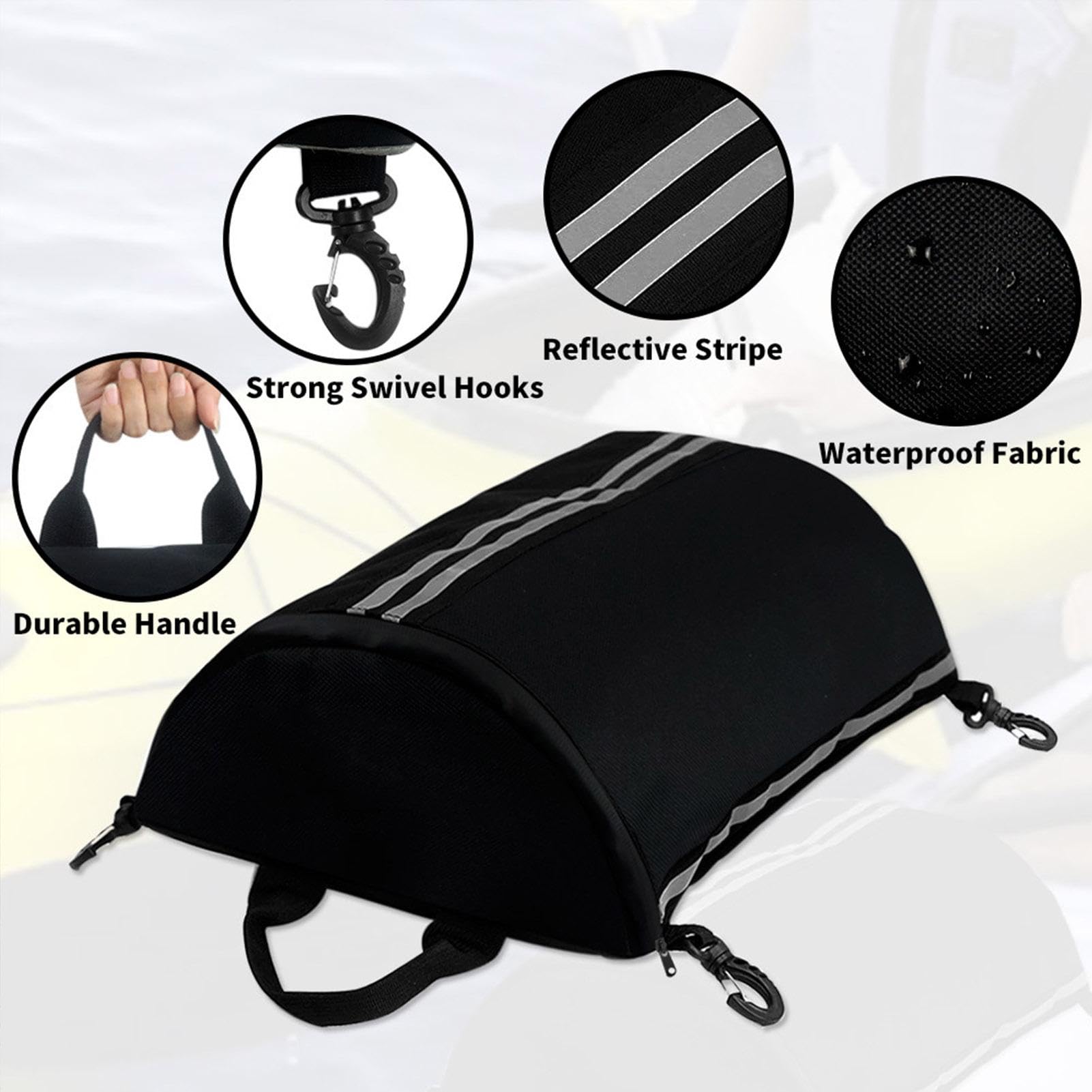 Borsa portaoggetti per kayak – Custodia con cerniera per ponti Sups | Borse da ponte multifunzionali per paddleboard, borsa portatile in rete, per sport acquatici a P
