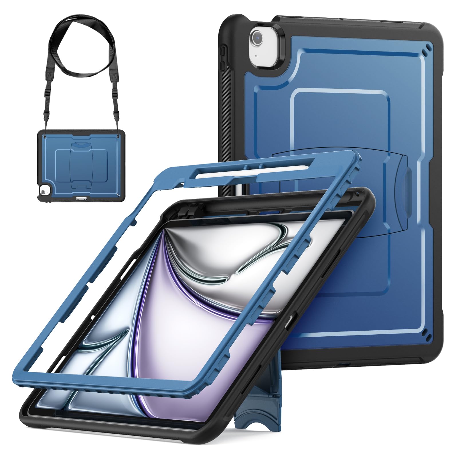 Coque iPad Air 13 M3 antichoc résout le risque de casse et protège le stylet - 8