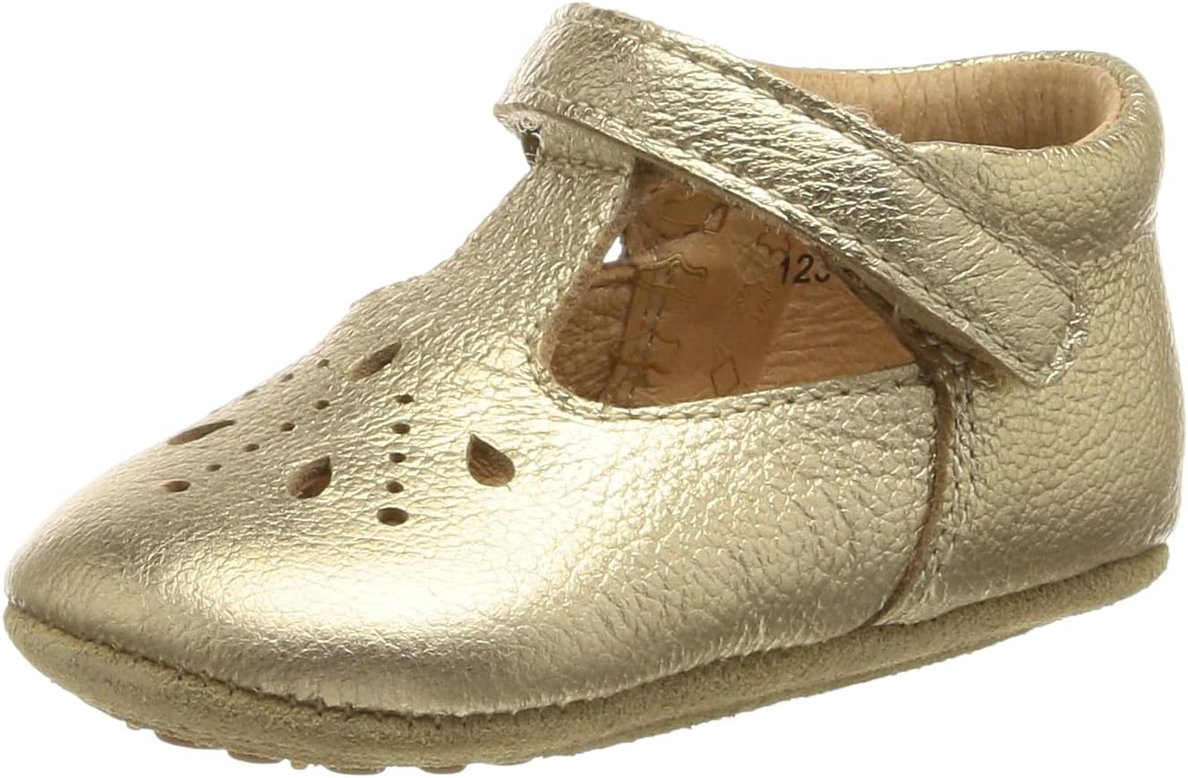 Bisgaard Baby Girl's Bloom Crawling Shoes, Brown