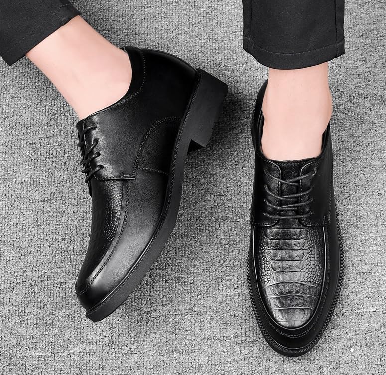 Men's Comfortable Tuxedo Dress Shoes Casual Business Formal Derby Classic Lace-Up Oxfords Office Shoes2